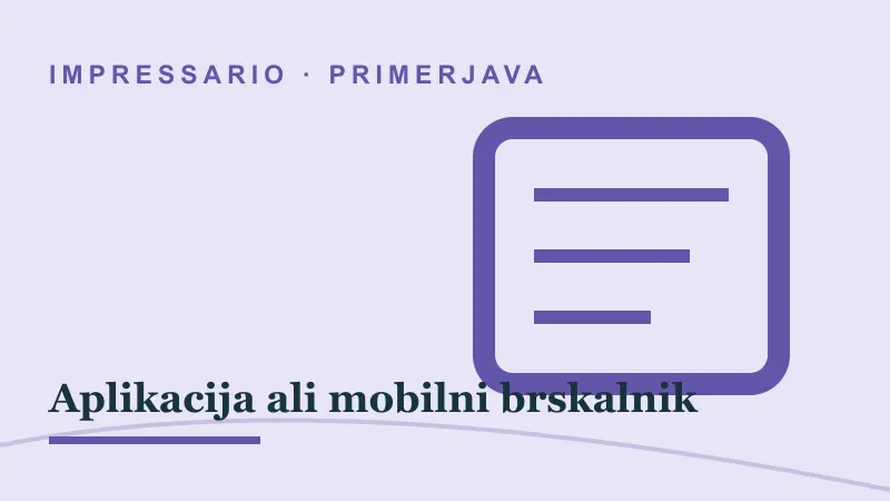 Primerjava za Aplikacija ali mobilni brskalnik: impressario casino aplikacija ali mobilni brskalnik