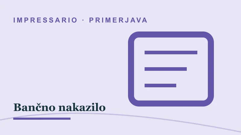 Primerjava za Bančno nakazilo: impressario casino bančno nakazilo