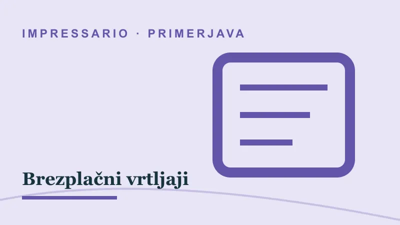 Primerjava za Brezplačni vrtljaji: impressario casino brezplačni vrtljaji