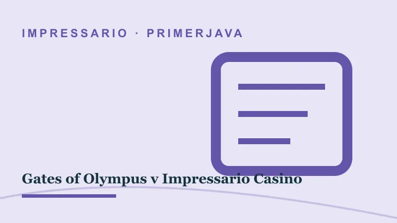 Primerjava za Gates of Olympus v Impressario Casino: gates of olympus impressario casino