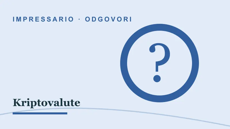Odgovori za Kriptovalute: impressario casino kriptovalute