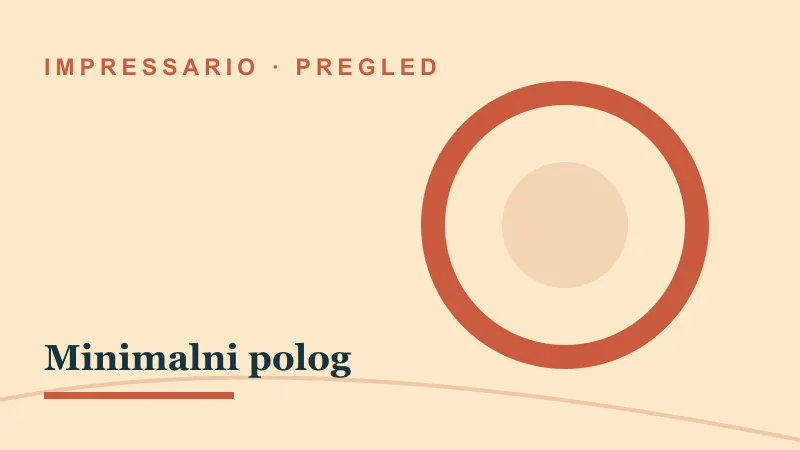 Pregled za Minimalni polog: impressario casino minimalni polog