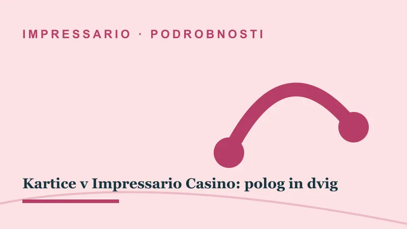 Podrobnosti za Kartice v Impressario Casino: polog in dvig: impressario casino kartica polog