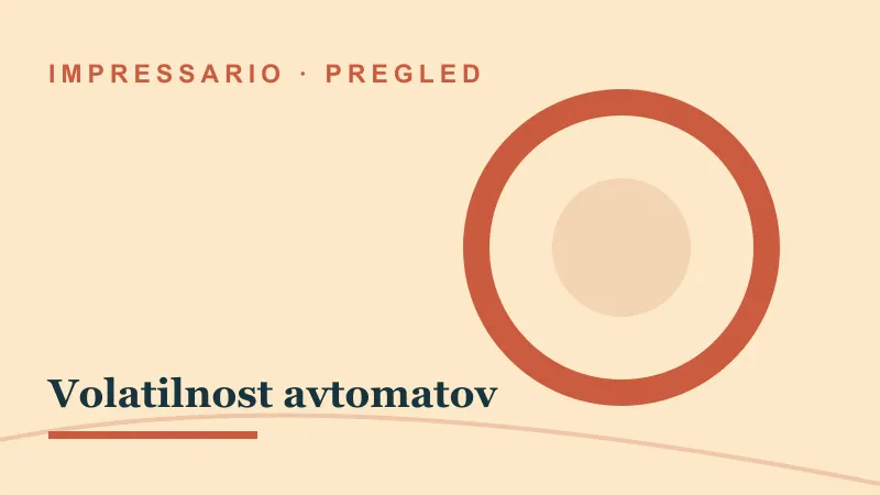 Pregled za Volatilnost avtomatov: impressario casino volatilnost avtomatov