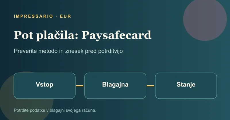 Pot plačila Paysafecard od blagajne do stanja