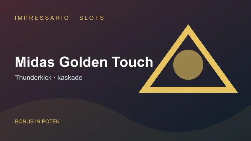 Prikaz bonusnega motiva igre Midas Golden Touch