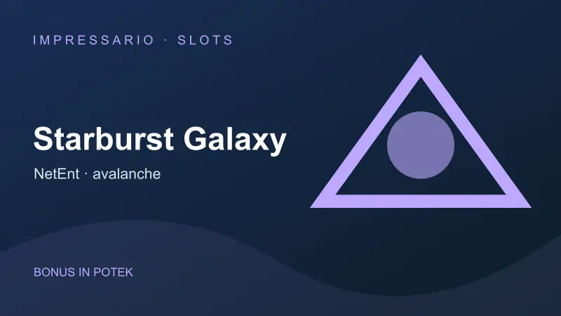 Prikaz bonusnega motiva igre Starburst Galaxy